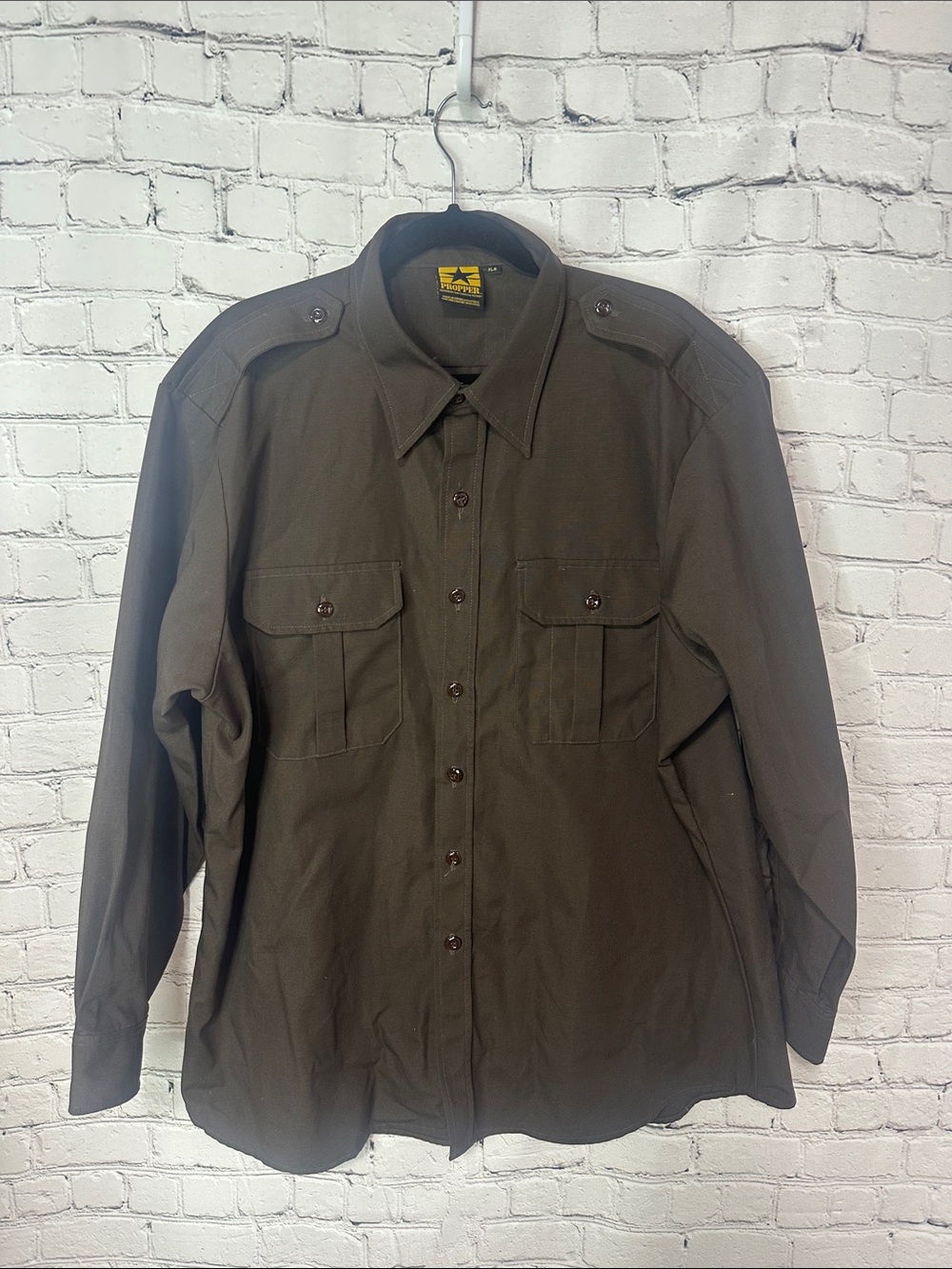 Propper Battle Rip Tactical BDU Shirt Men’s XL Regular Sheriff Brown